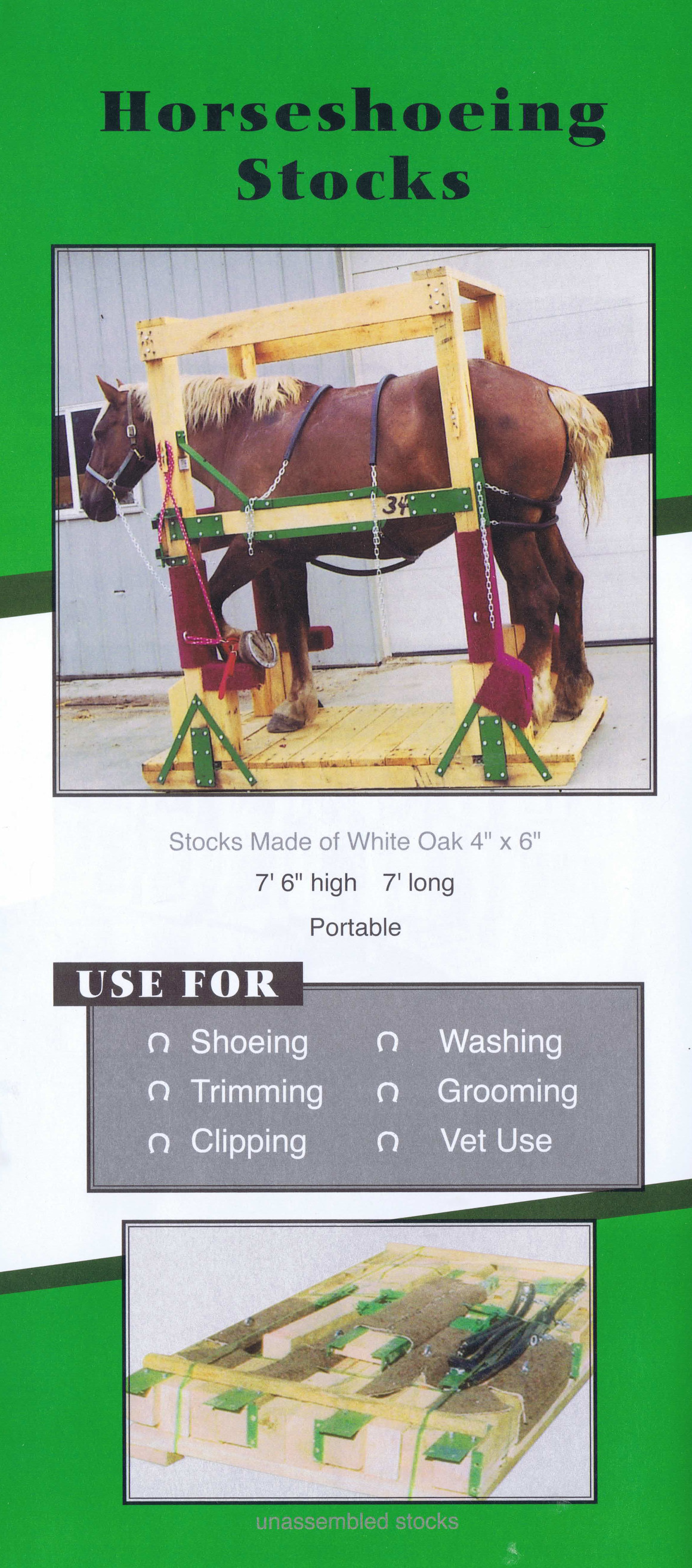 Horseshoeing stocks picture